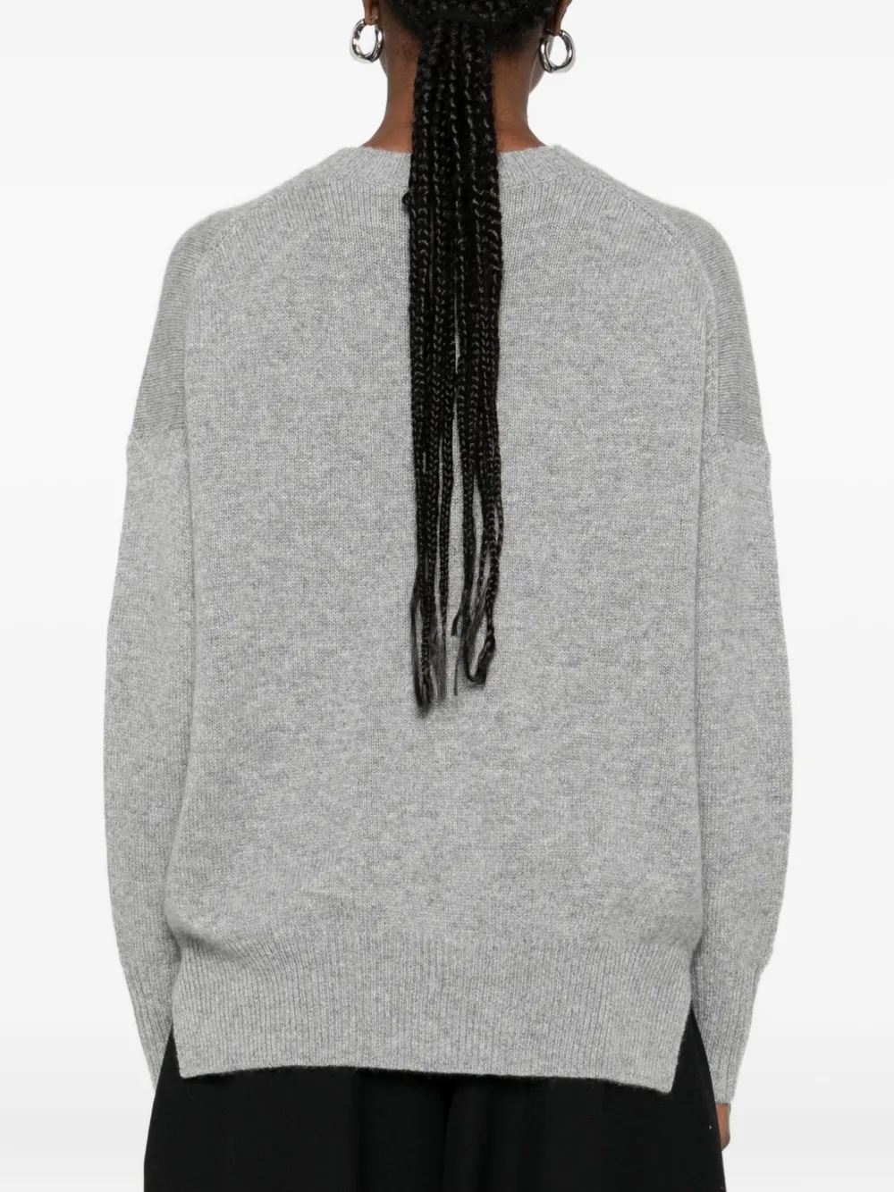 Allude Crew-neck Sweater In Gray