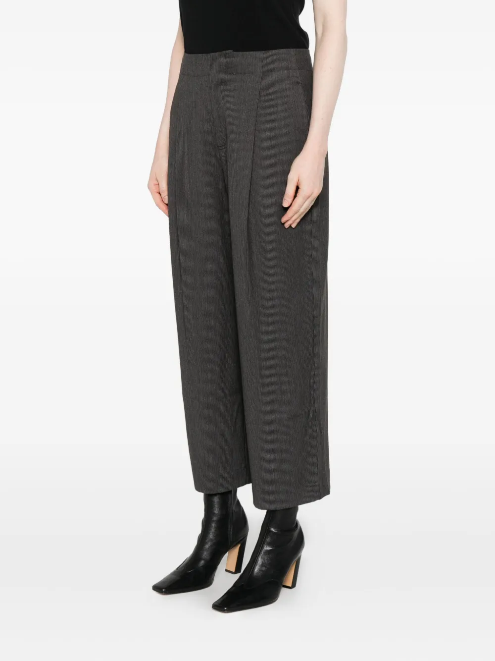 YERSE Cropped plooibroek Grijs