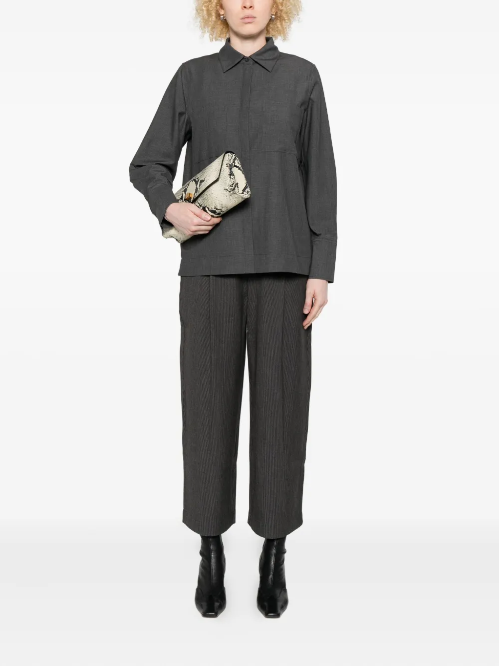 YERSE pleated cropped trousers | Straight-Leg Pants | Image 2