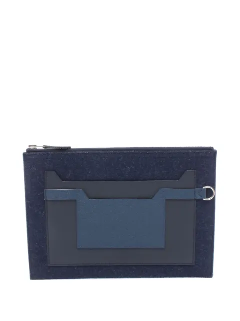 Hermès Pre-Owned 2019 Epsom and Felt Toodoo 29 clutch bag