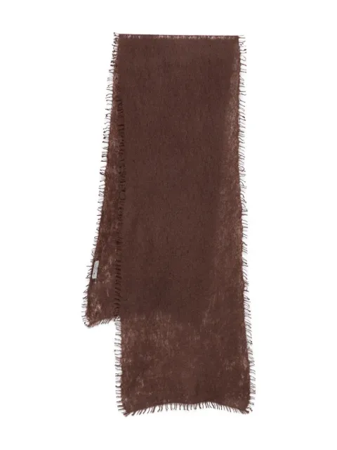 MOULETA frayed-edge scarf