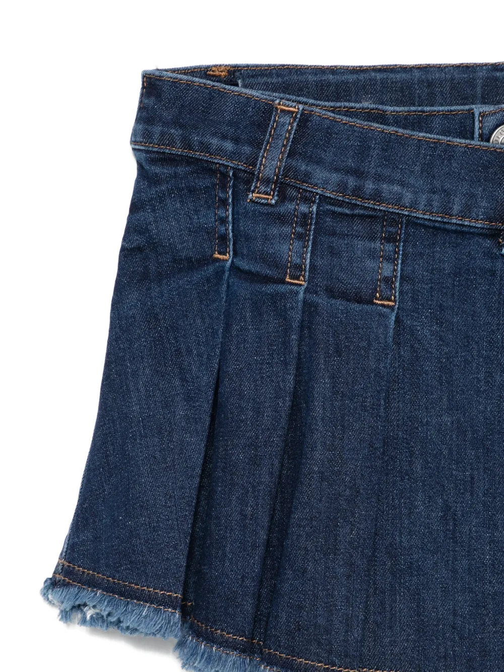 Philosophy Di Lorenzo Serafini Kids Geplooide spijkerrok Blauw