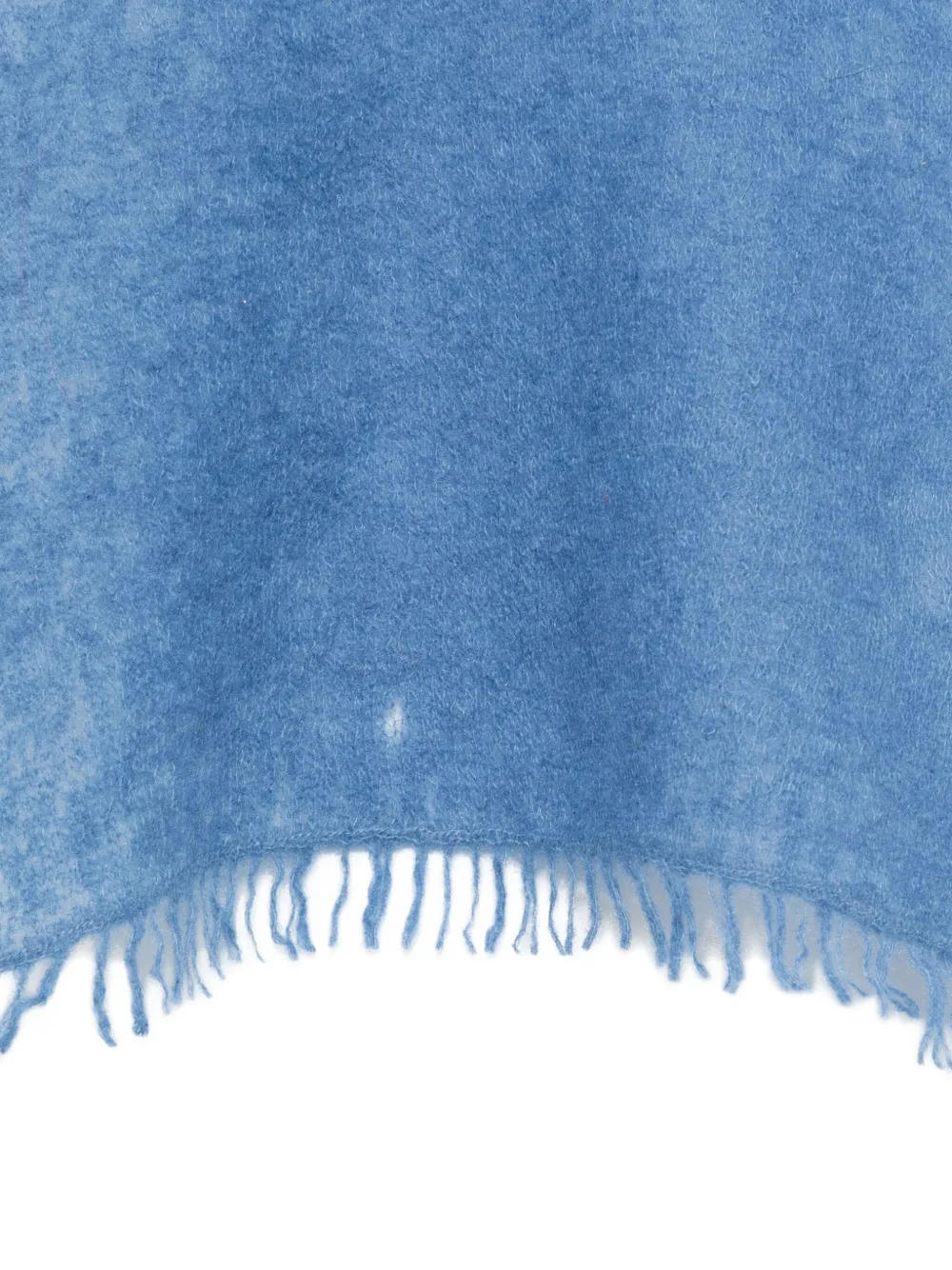 Mouleta Felted Frayed-edge Scarf In Blue