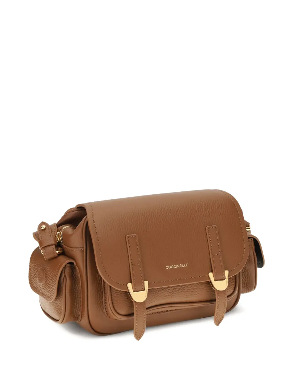 Coccinelle Small Campus Shoulder Bag In Brown