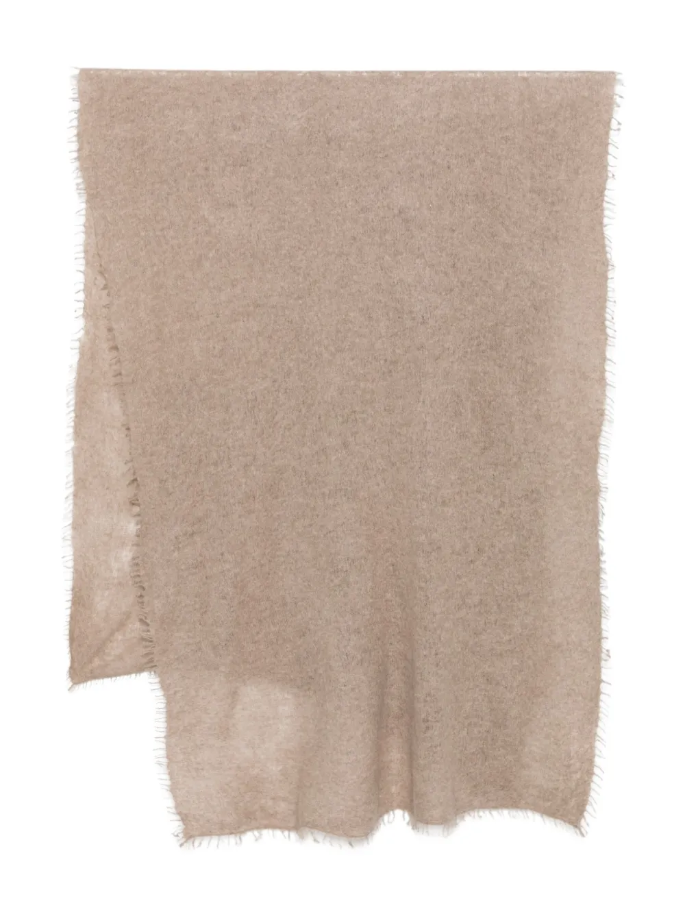 MOULETA frayed-edge scarf | Neutrals | Image 1