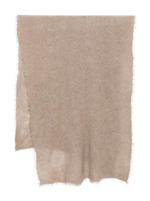 MOULETA frayed-edge scarf