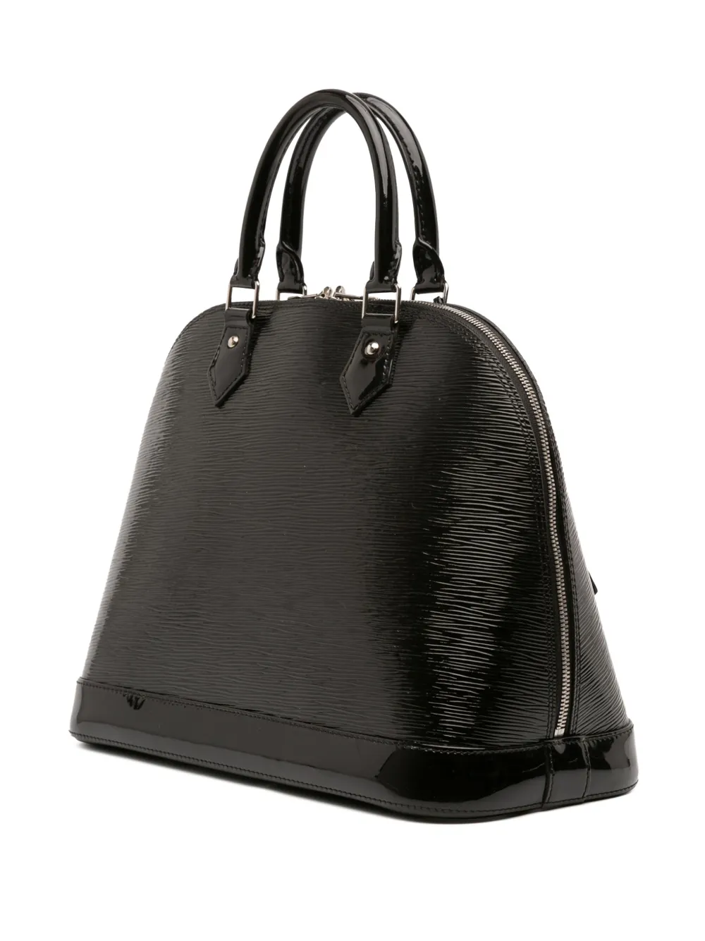 Pre-owned Louis Vuitton 2014 Electric Epi Alma Mm Handbag In Black