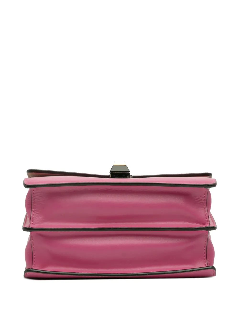 Pre-owned Fendi 2010-2025 Small Leather Kan I Crossbody Bag In Pink