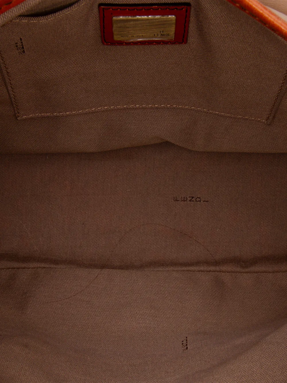 Pre-owned Fendi 2000-2010 Nylon And Leather B Bis Shoulder Bag In Brown
