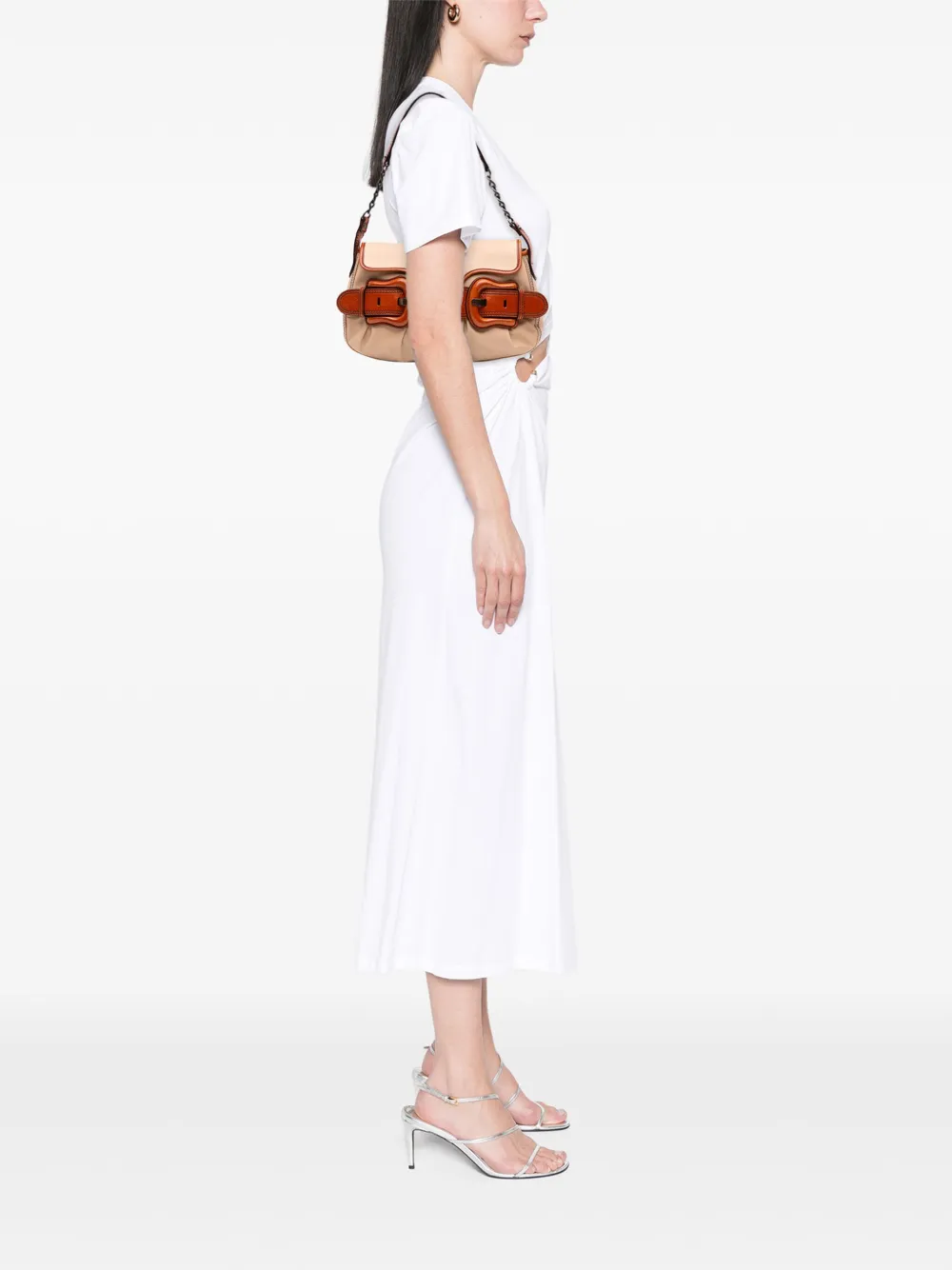 Fendi Pre-Owned 2000-2010 Nylon and Leather B Bis shoulder bag | Pre-Owned | Image 2
