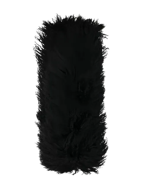 DES PHEMMES Mongolian-fur scarf