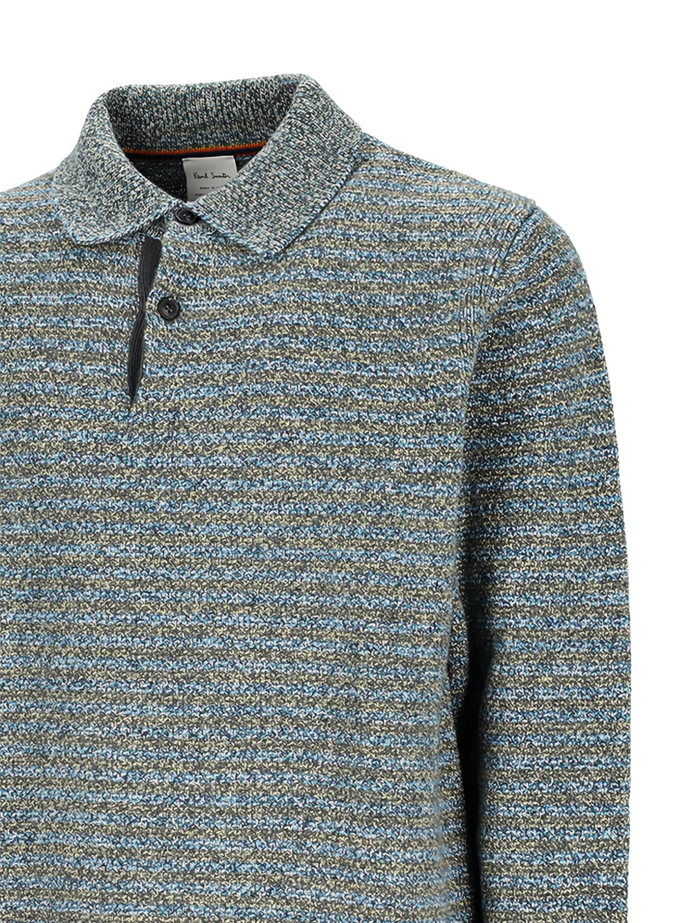 Paul Smith Gestreepte trui met polokraag Blauw