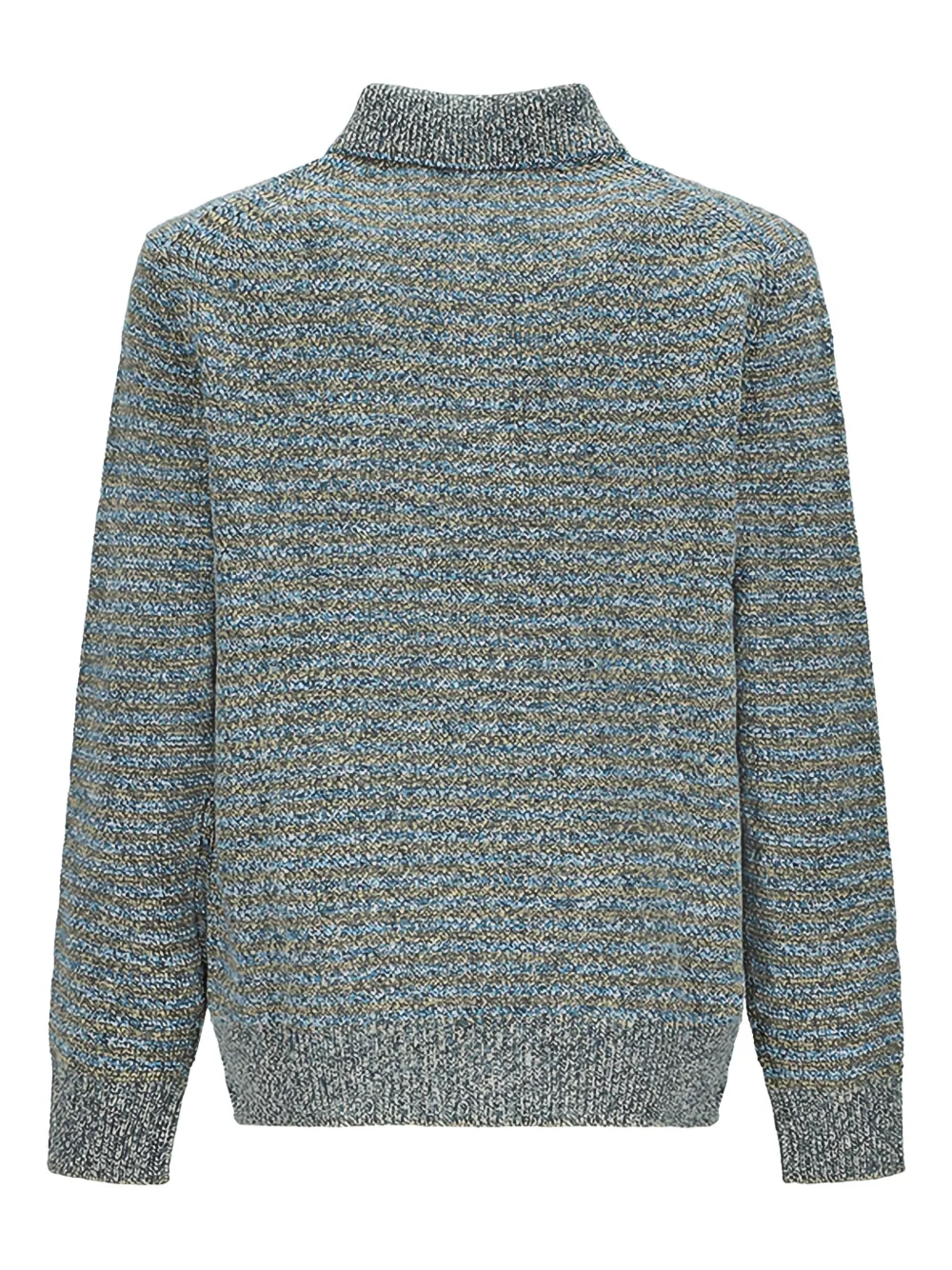 Paul Smith striped polo-neck sweater - Blauw