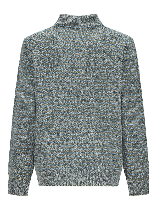 Paul Smith Striped polo-neck Sweater Blue FARFETCH JO