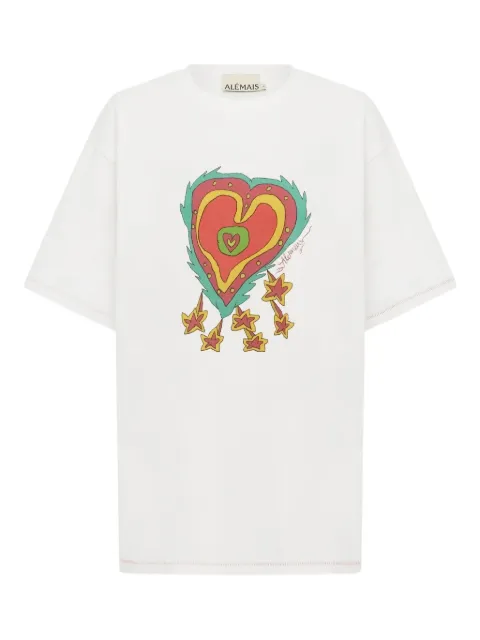 ALEMAIS Contessa heart-print T-shirt