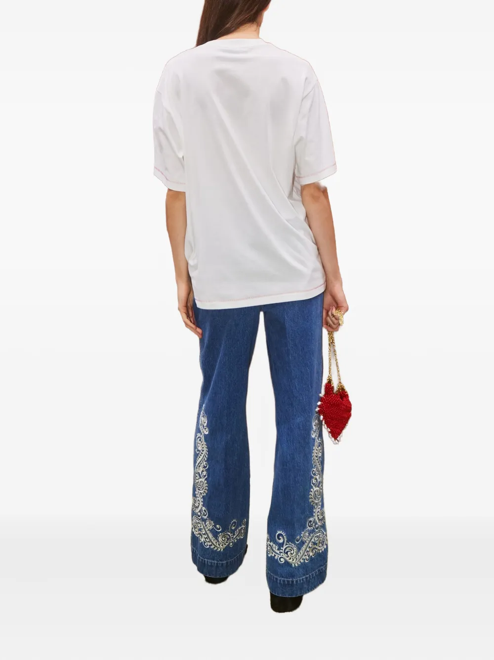 ALEMAIS Contessa heart-print T-shirt | T-Shirts & Jersey Shirts | Image 2