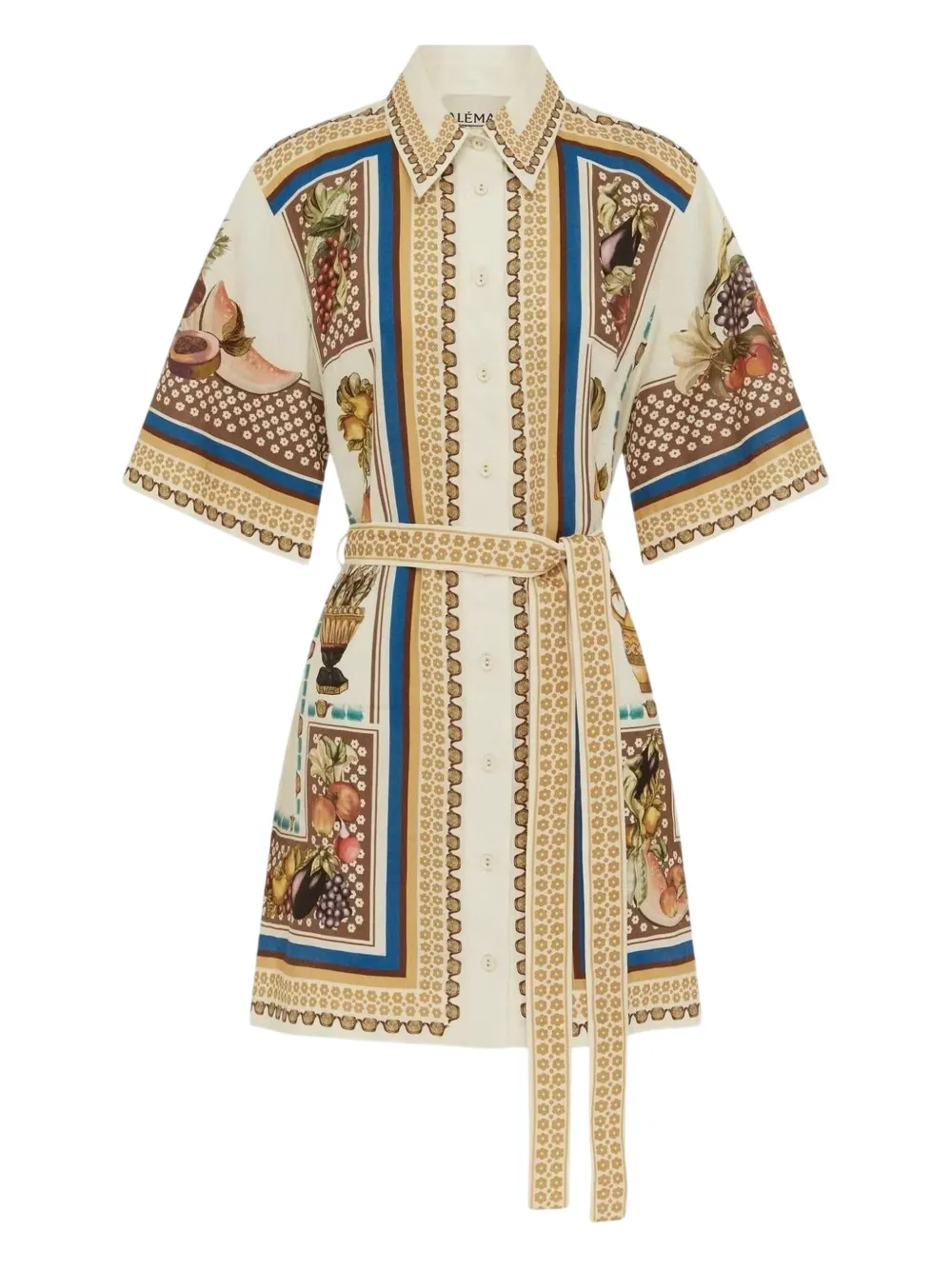 Alemais Mercado Fruit-print Mini Dress In Multi
