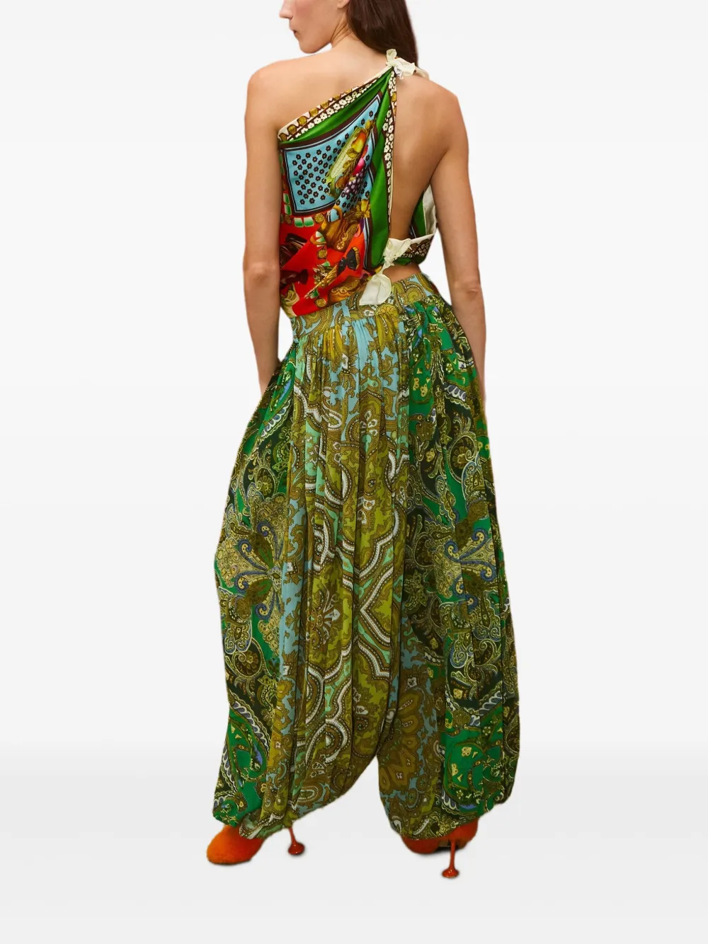 ALEMAIS Clemenza paisley-print pleated trousers | Wide-Leg Pants | Image 2