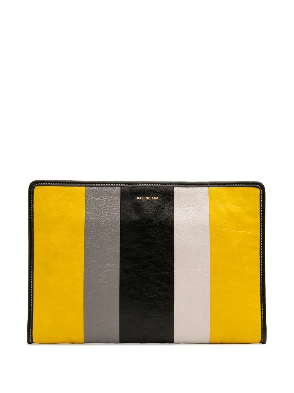 Balenciaga Pre-Owned 2019 Lambskin Bazar clutch bag | Yellow | Image 1
