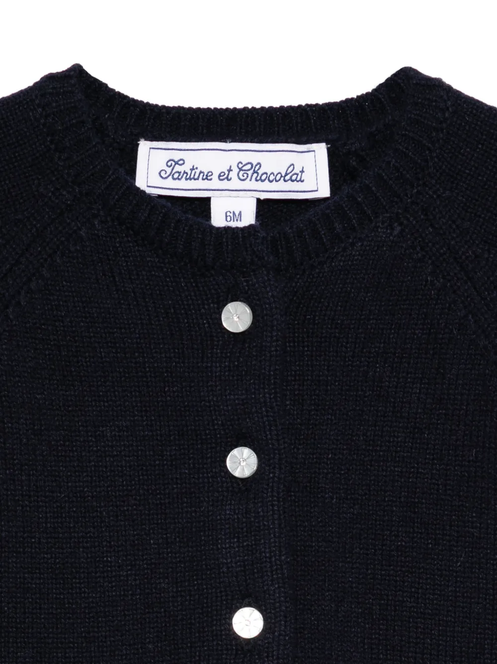 Tartine Et Chocolat Button-up Cardigan In Blue