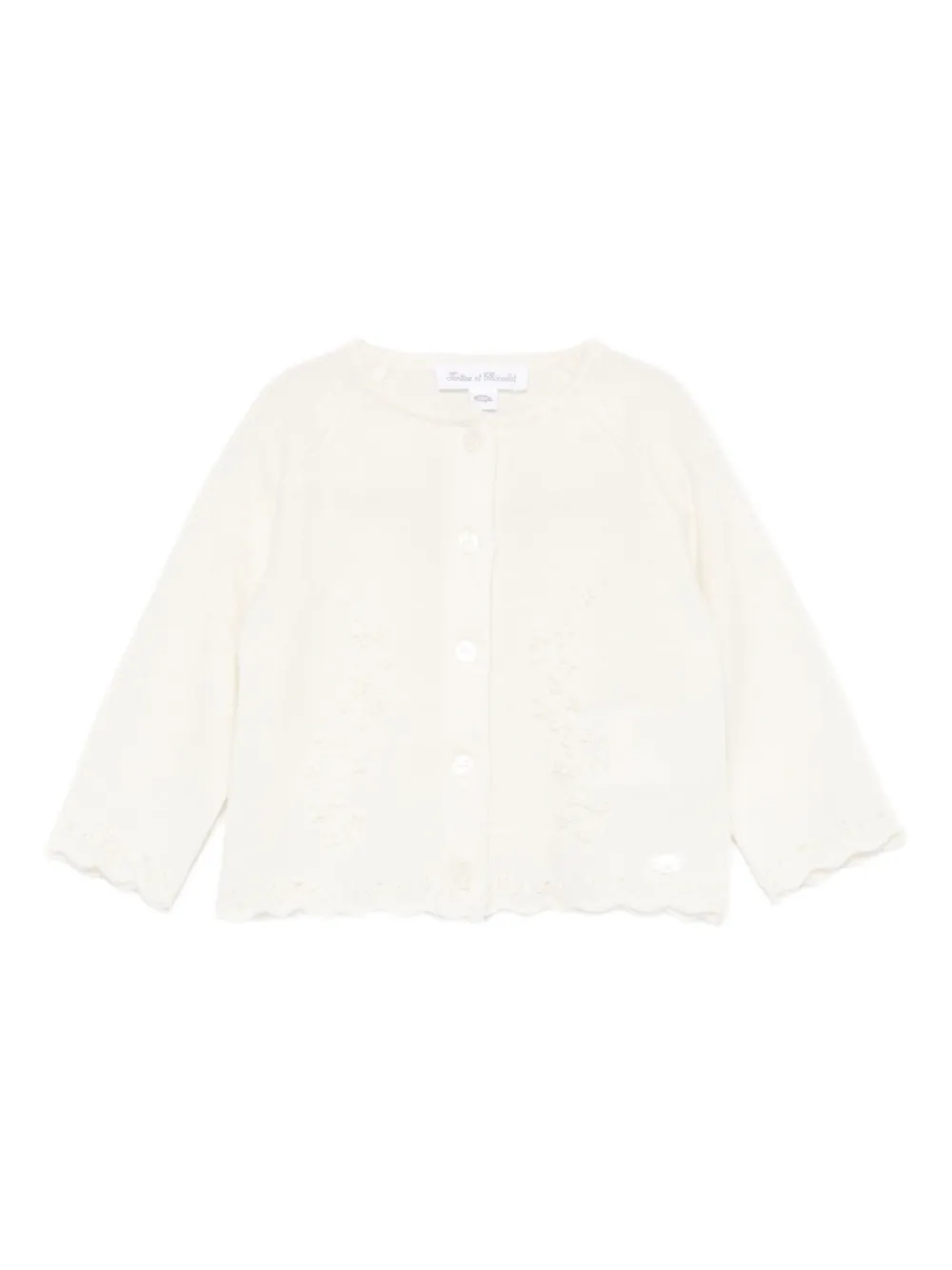 Tartine Et Chocolat cárdigan con botones | blanco | Image 1