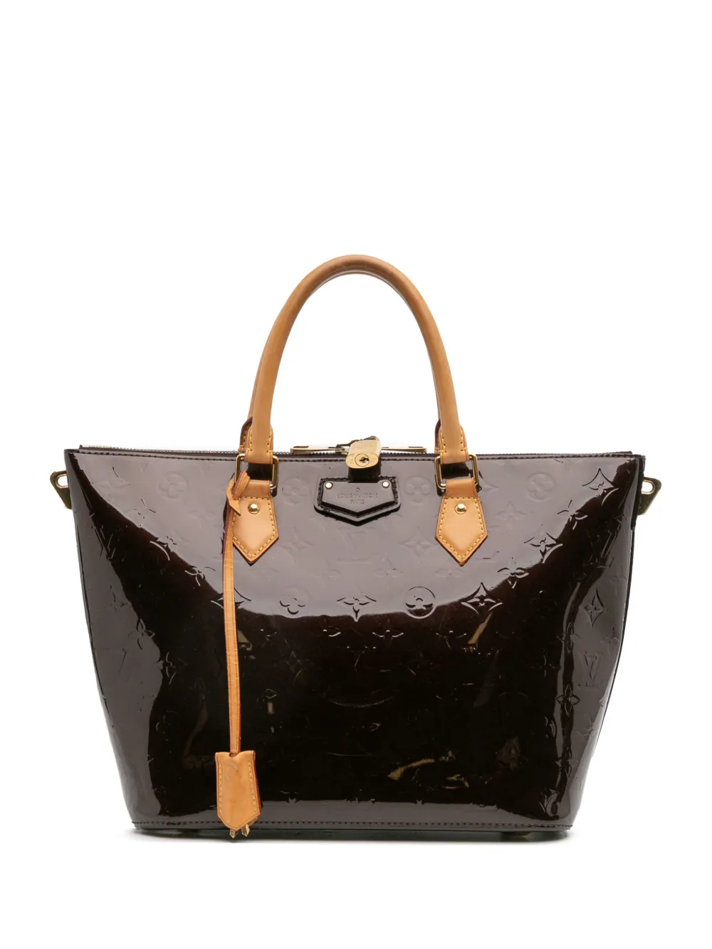 Louis Vuitton Pre-Owned 2014 Monogram Vernis Montebello MM satchel | Purple | Image 1