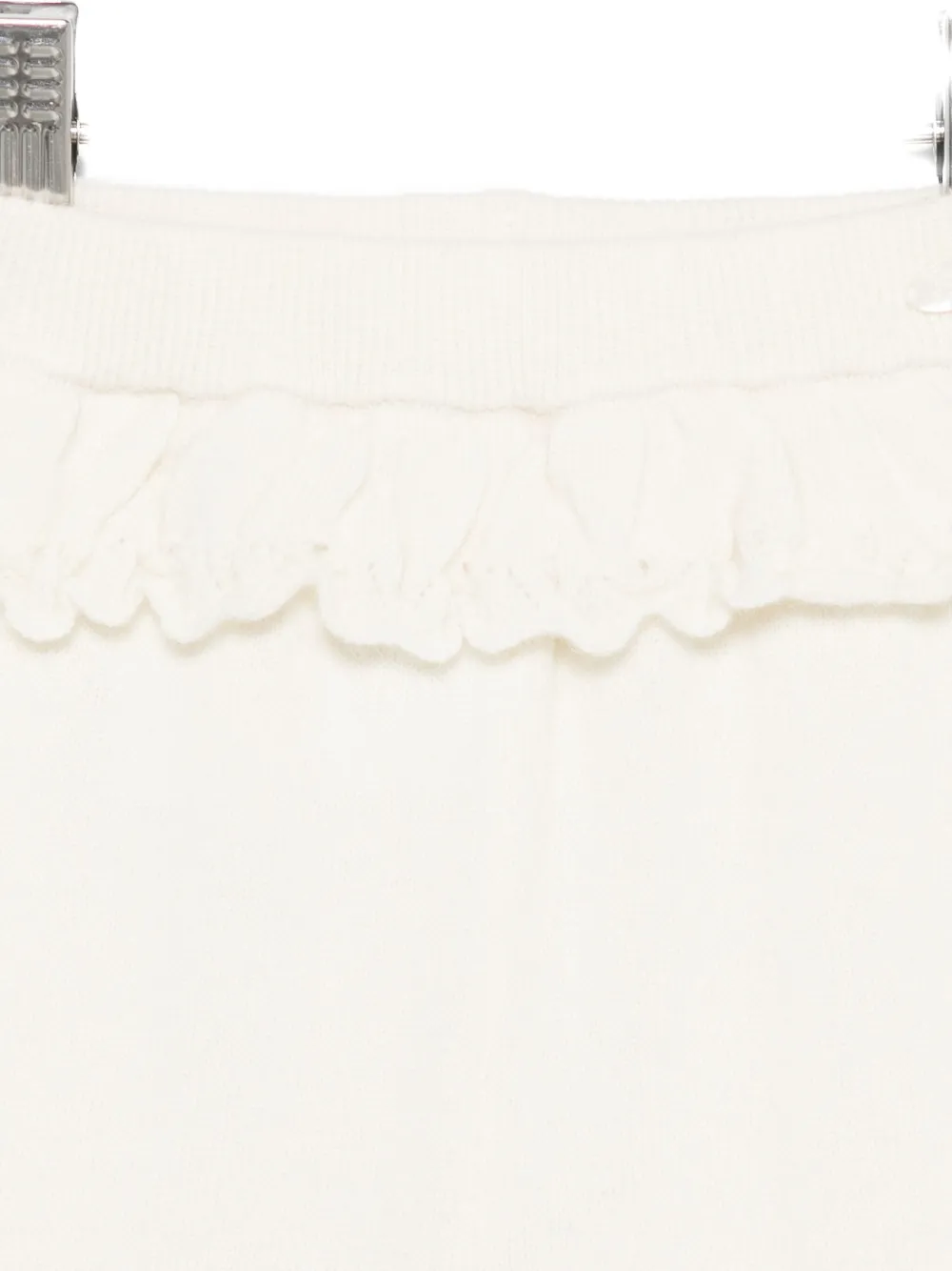 Tartine Et Chocolat Ruffled-detail Trousers In White
