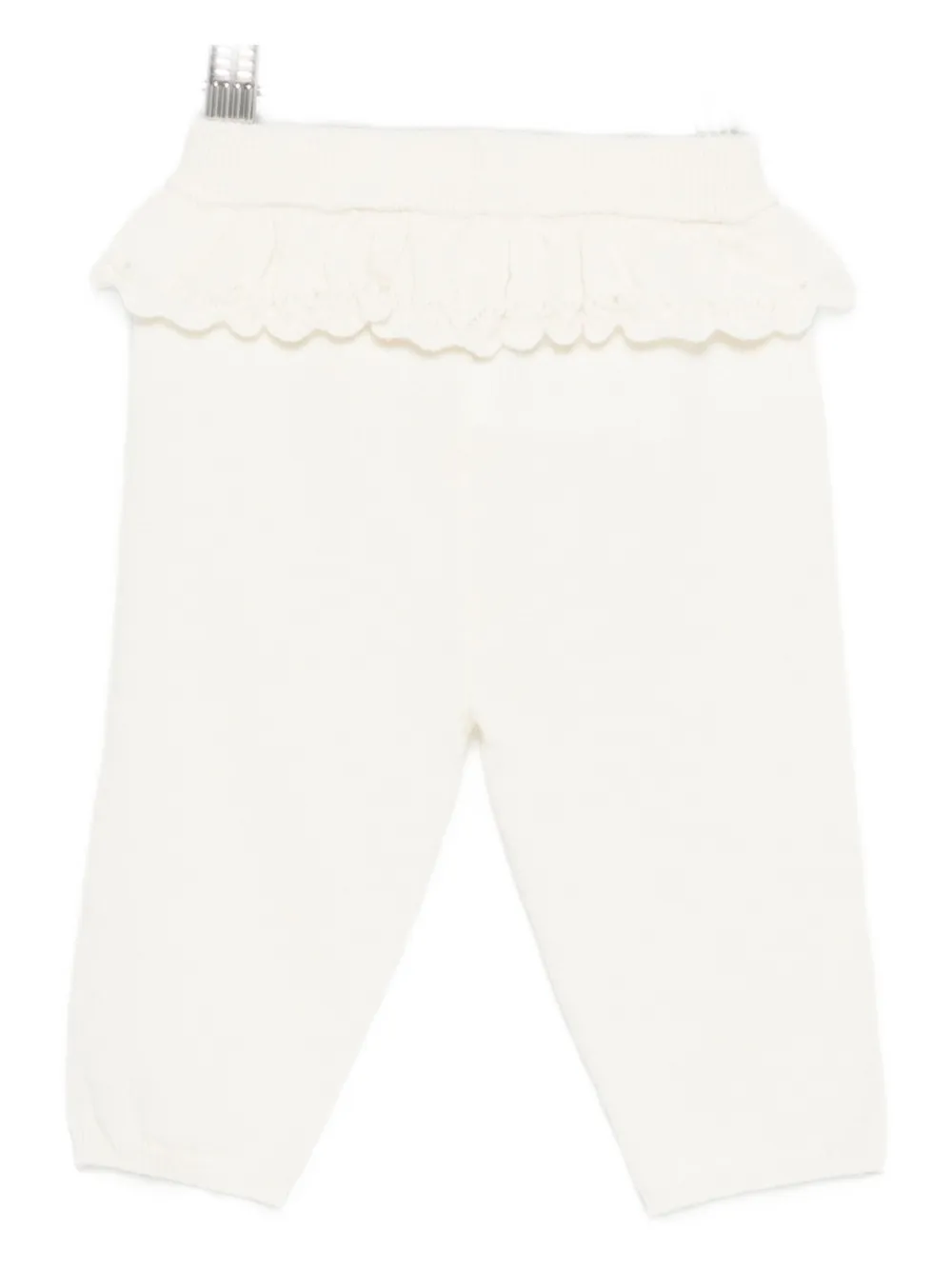 Tartine Et Chocolat Ruffled-detail Trousers In White