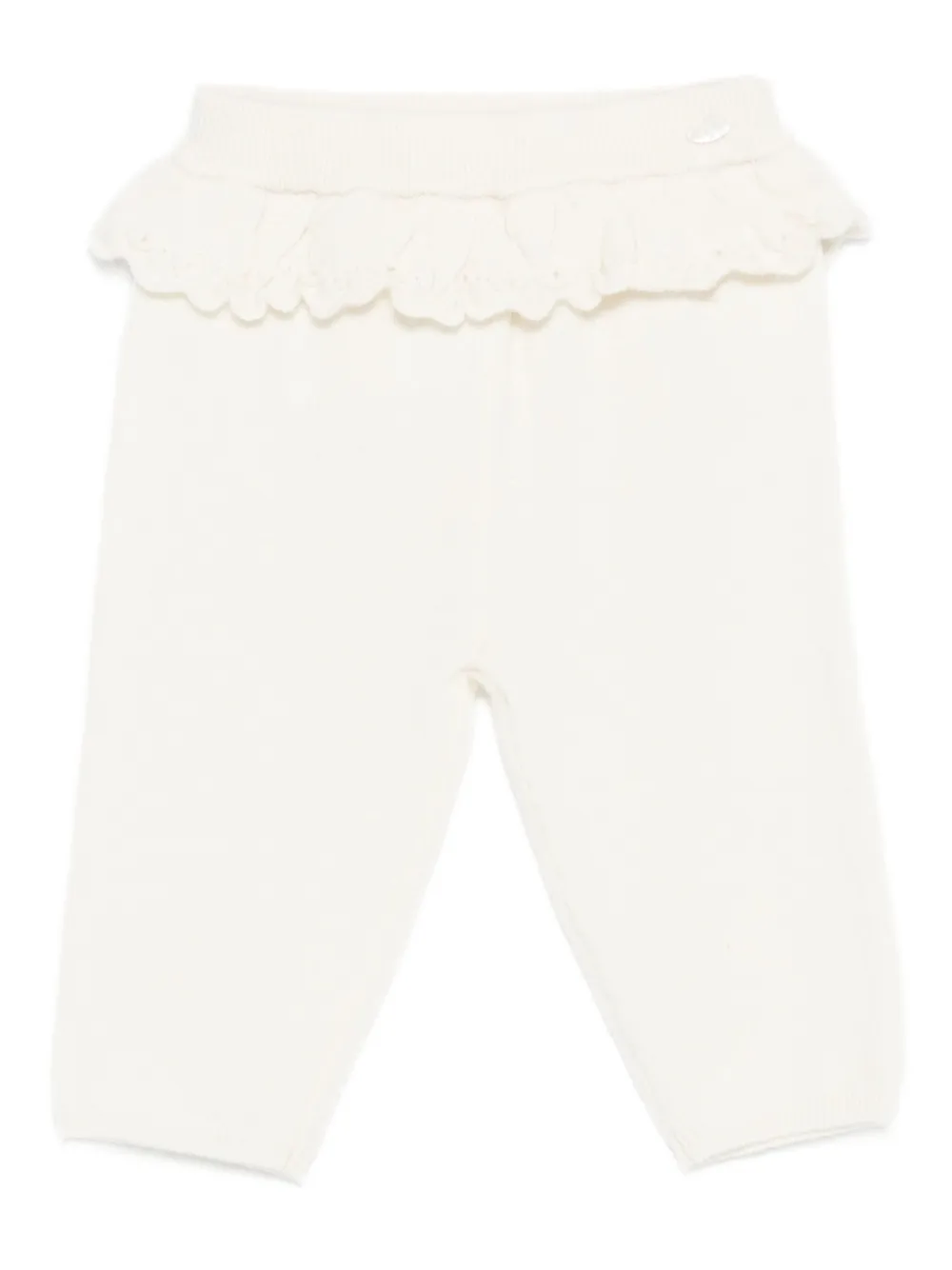 Tartine Et Chocolat ruffled-detail trousers | White | Image 1