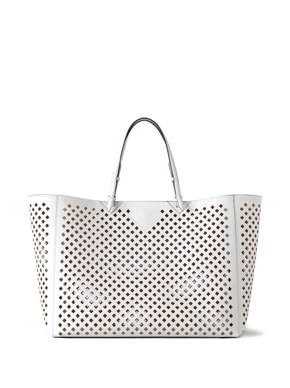 Mulberry perforated leather tote bag - Wit