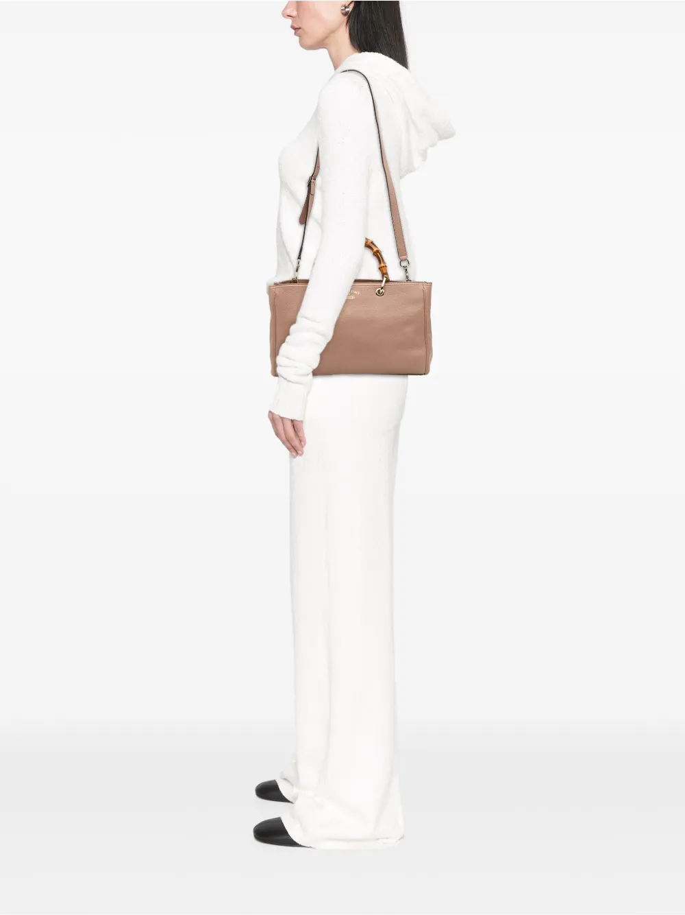 Gucci Pre-Owned 2016-2025 Medium Calfskin Bamboo Shopper satchel | Pre-Owned | Image 2