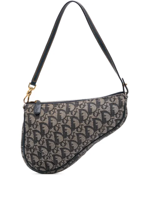 Christian Dior Pre-Owned 2002 Mini Diorissimo Canvas Saddle Pochette shoulder bag