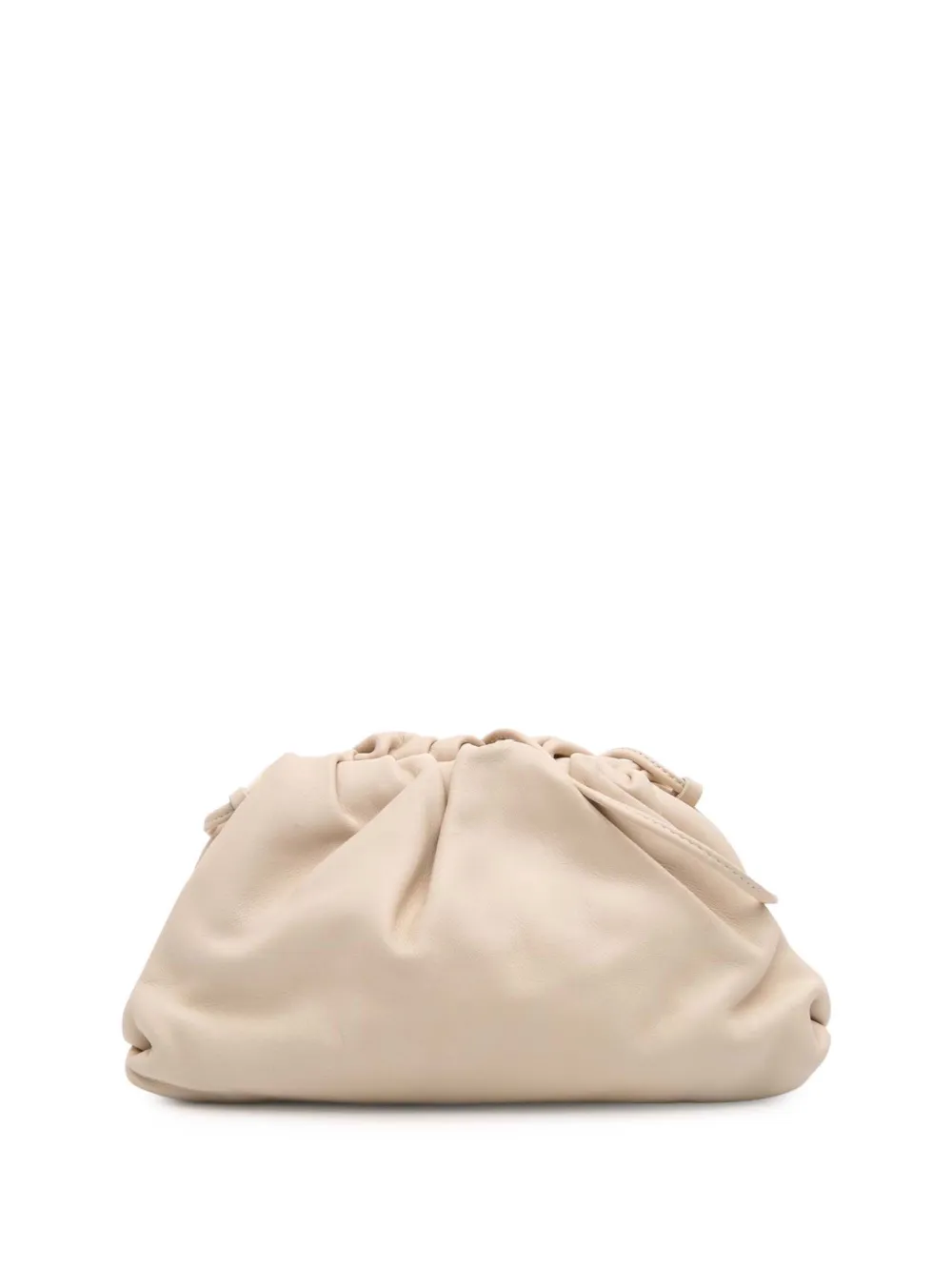 Pre-owned Bottega Veneta 2012-2025 Lambskin The Mini Pouch Crossbody Bag In Brown