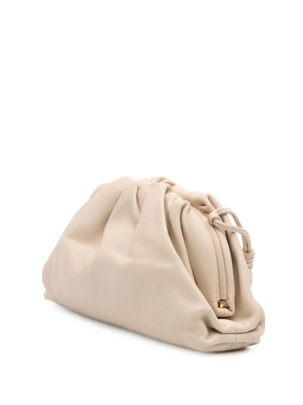 Pre-owned Bottega Veneta 2012-2025 Lambskin The Mini Pouch Crossbody Bag In Brown