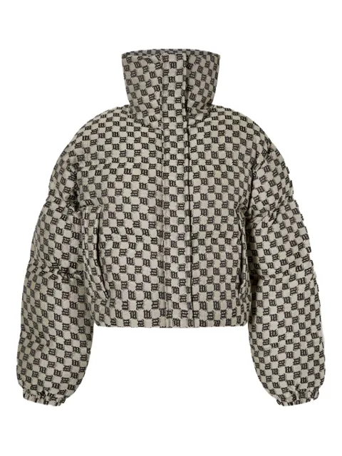 MISBHV monogram-jacquard puffer jacket