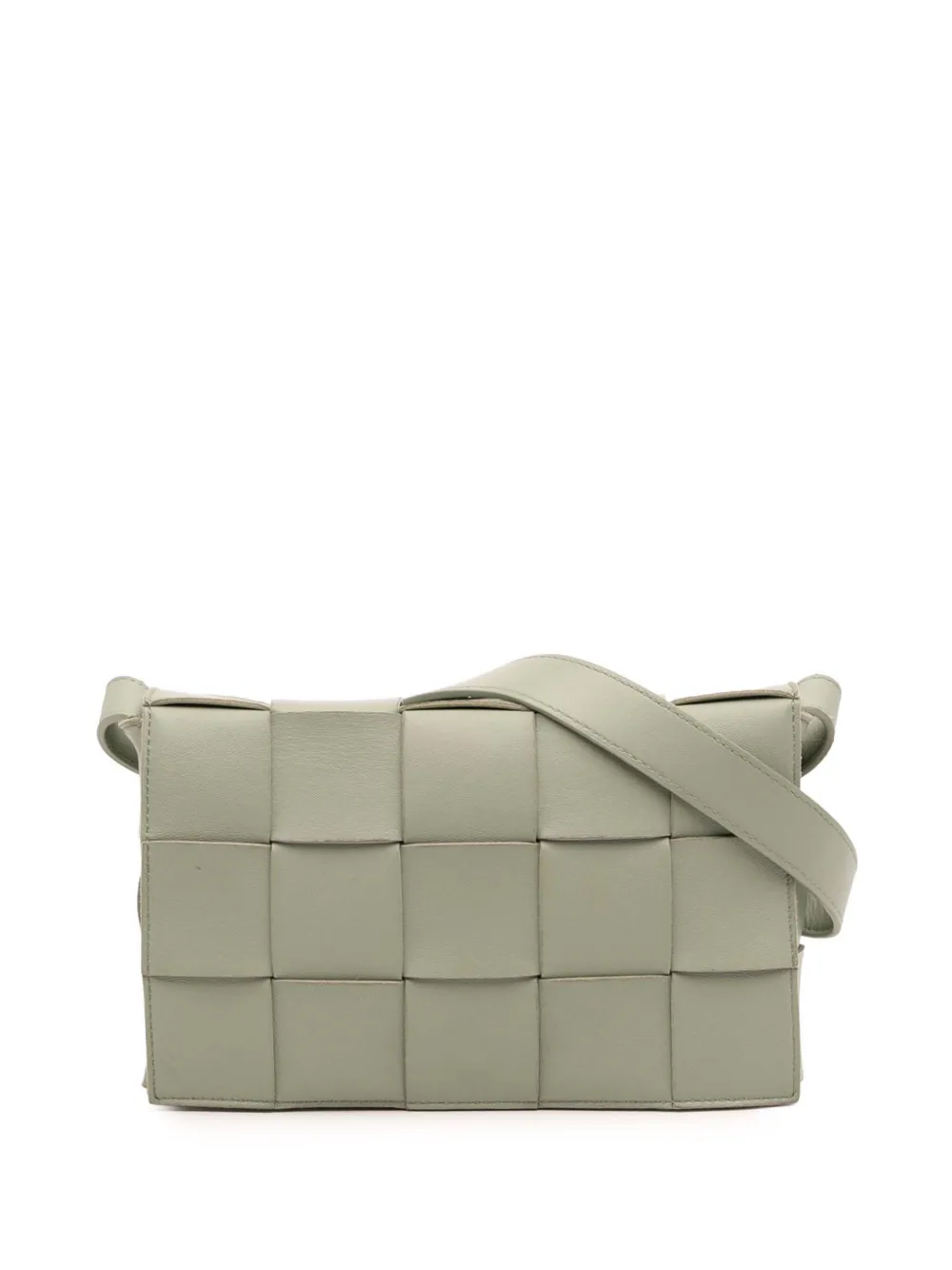 Bottega Veneta Pre-Owned 2012-2025 Nappa Intrecciato Cassette crossbody bag | Green | Image 1