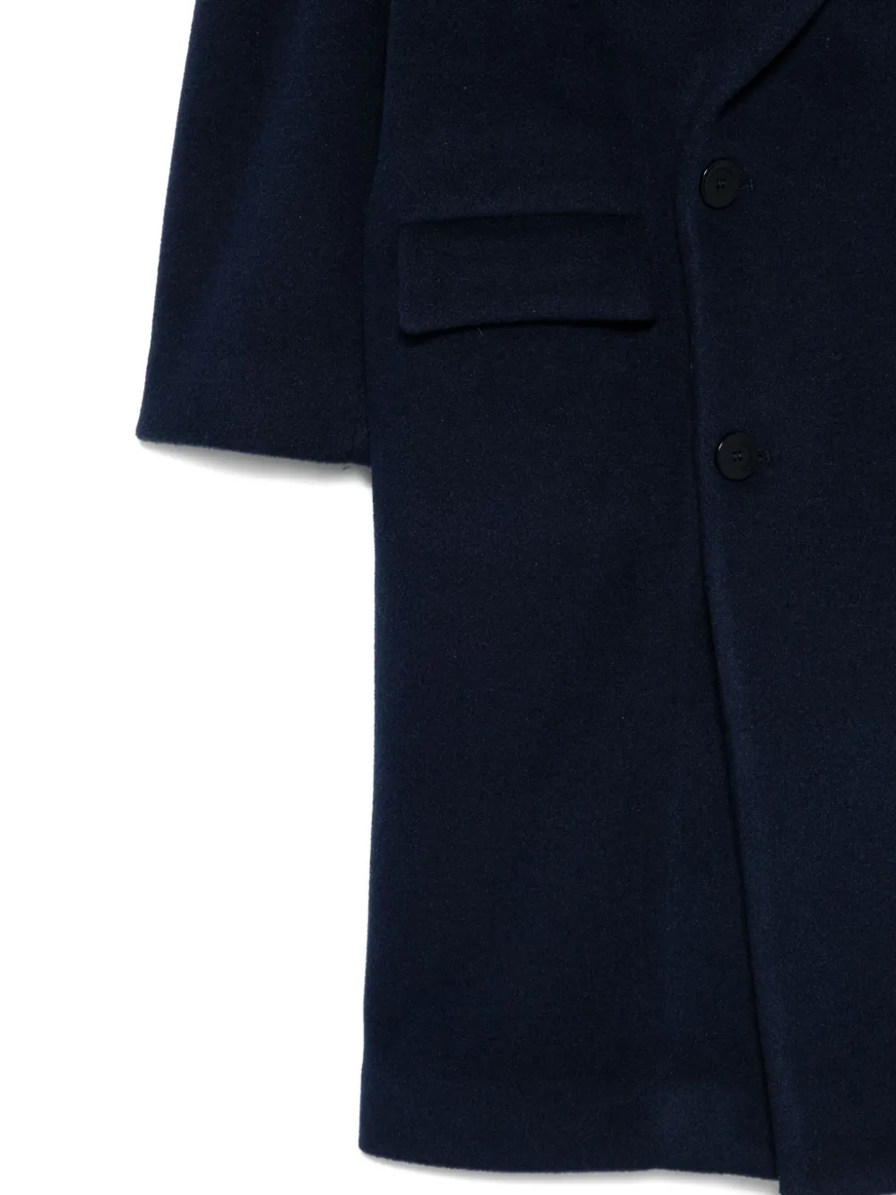 Paolo Pecora Double-breasted Half-sleeve Coat In Blue