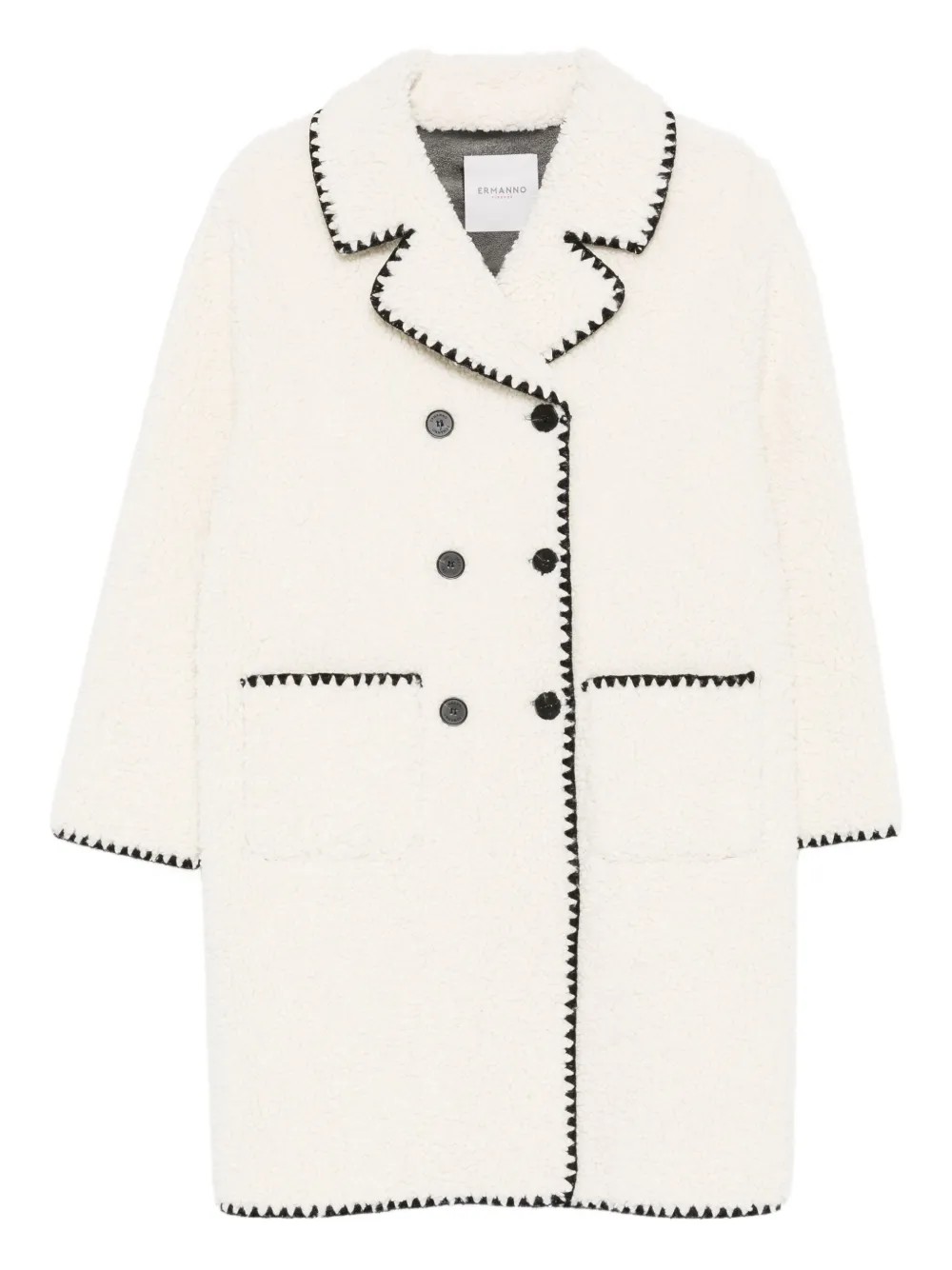 ERMANNO FIRENZE  double-breasted coat | White | Image 1