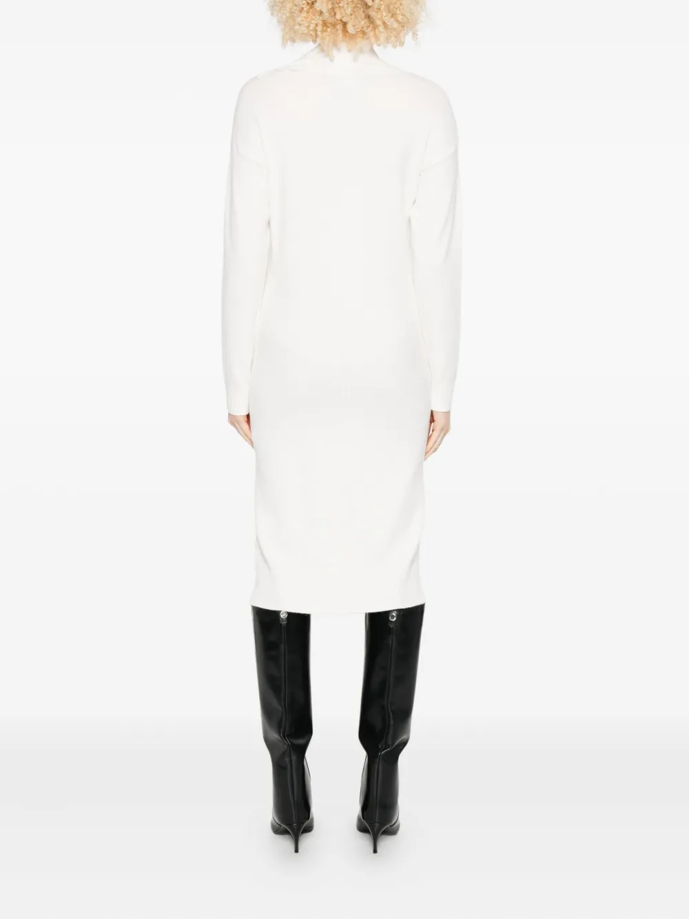 Ermanno Firenze Embroidered-appliqué Dress In White