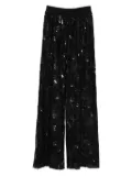 ERMANNO FIRENZE sequin-embellished trousers - Black