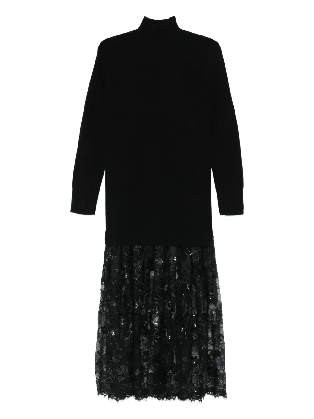ERMANNO FIRENZE  layered dress | Black | Image 1
