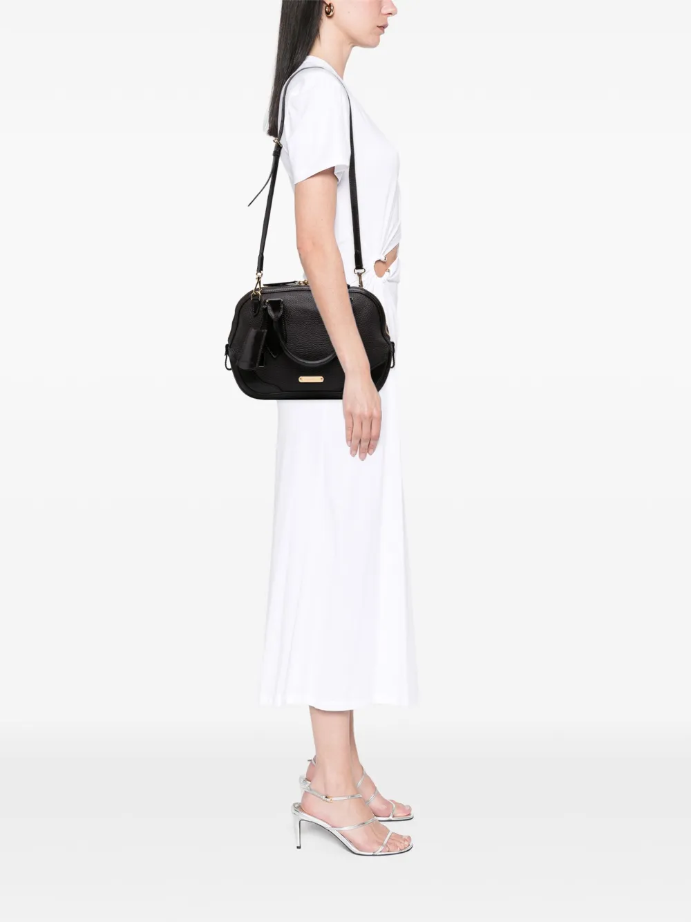 Burberry Pre-Owned 2000-2017 Small Grained Calfskin Heritage Orchard satchel | Pre-Owned | Image 2
