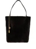 Chloé shearling panelled tote bag - Brown