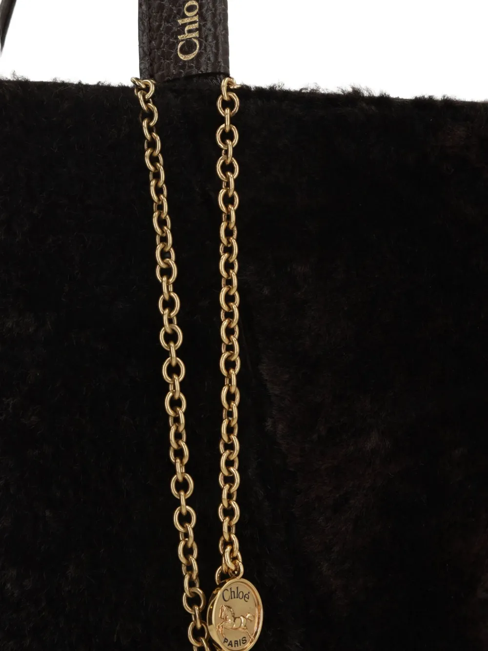 Chloé Lammy shopper met vlakken Bruin