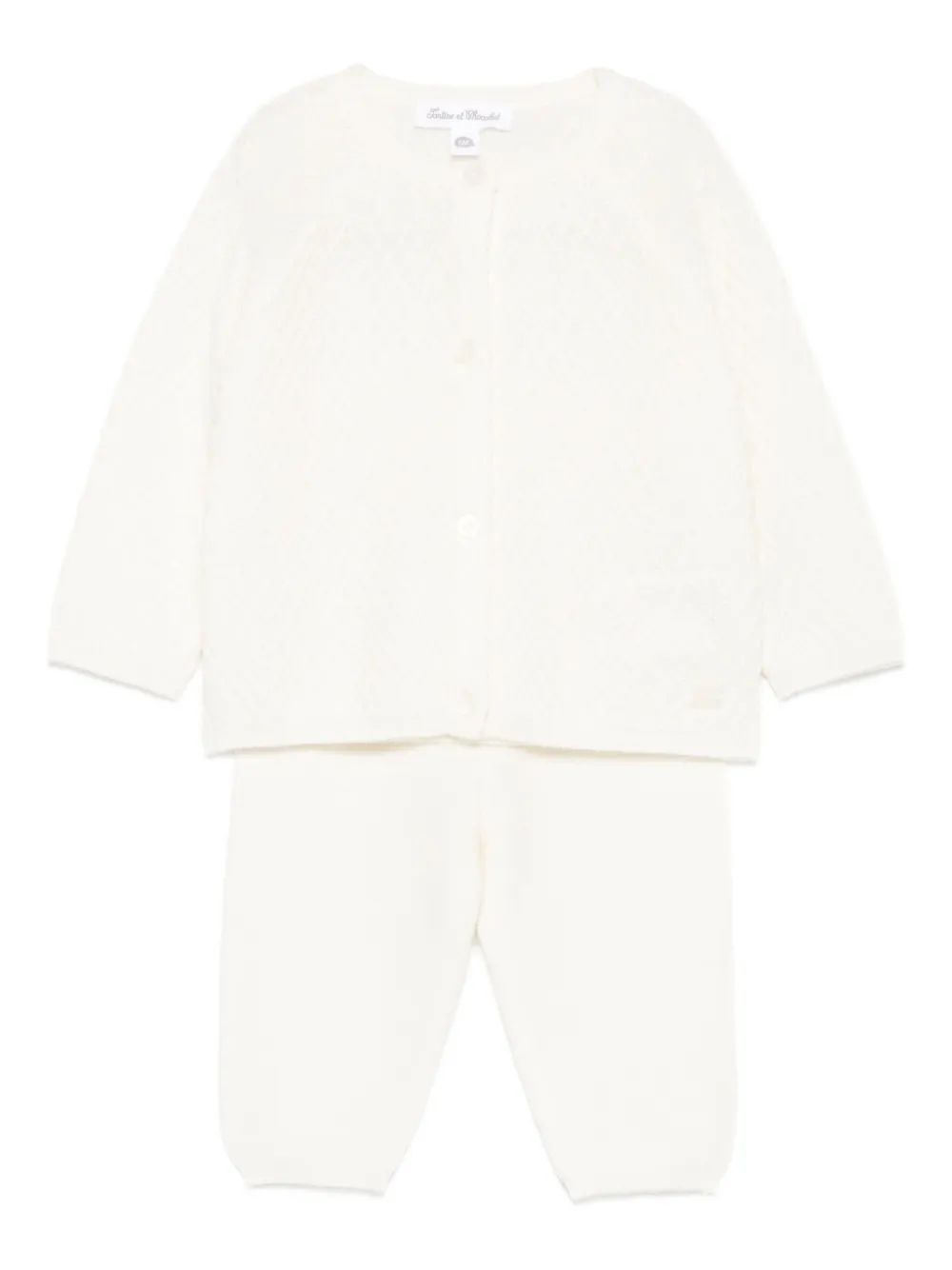 Tartine Et Chocolat Zweiteiliges Set aus Kaschmir - Nude