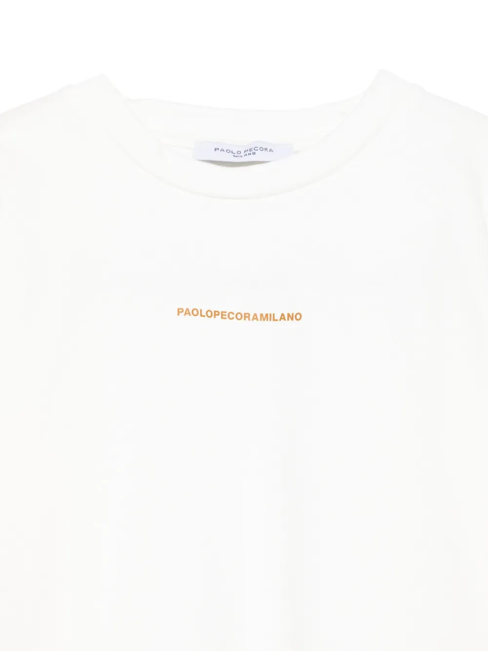 Paolo Pecora Logo-print Long Sleeve T-shirt In White