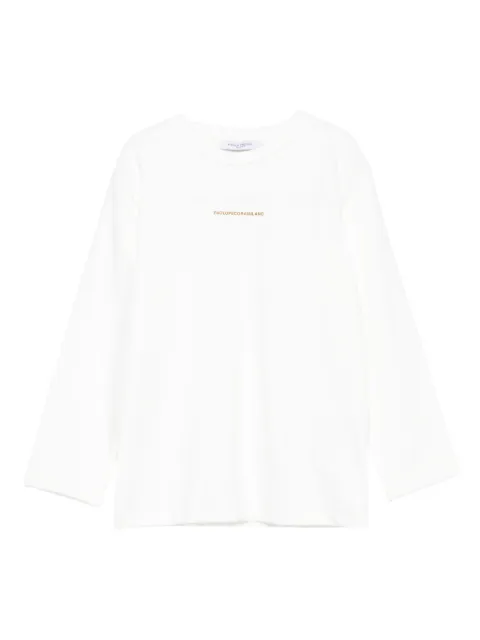 Paolo Pecora Kids logo-print long sleeve T-shirt