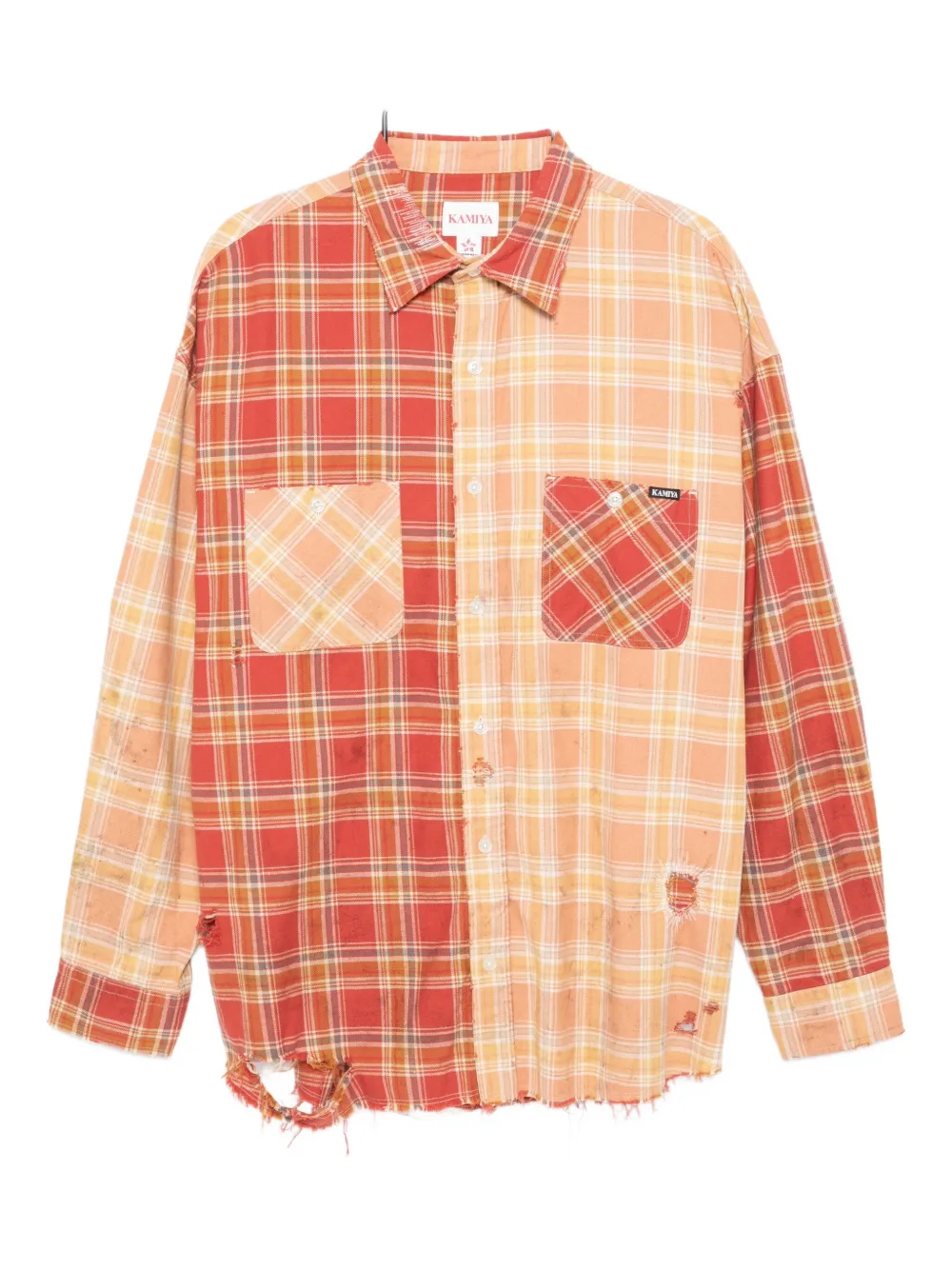KAMIYA plaid shirt - レッド KAMIYA plaid shirt - レッド
