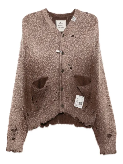 Maison MIHARA YASUHIRO distressed cardigan