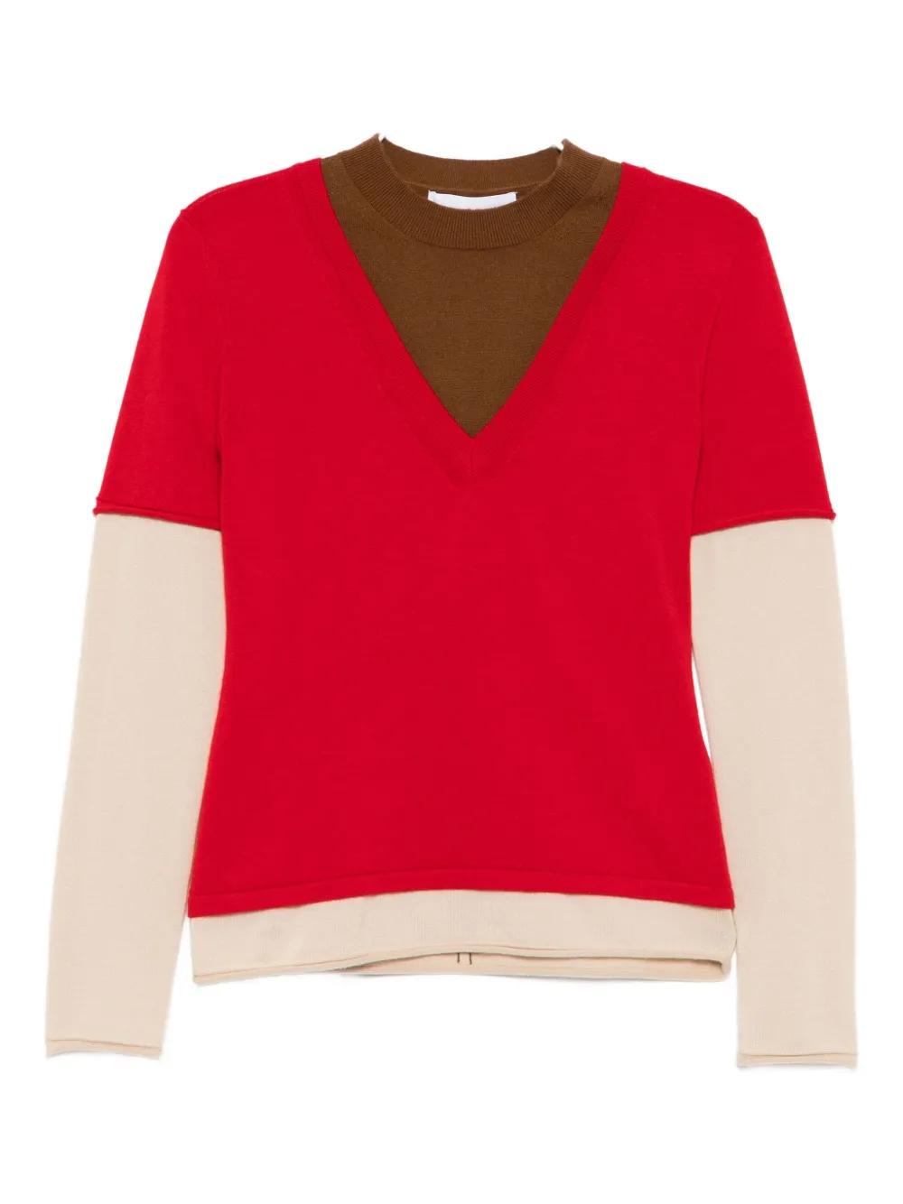 Cuddleup Layered T-shirt In Red